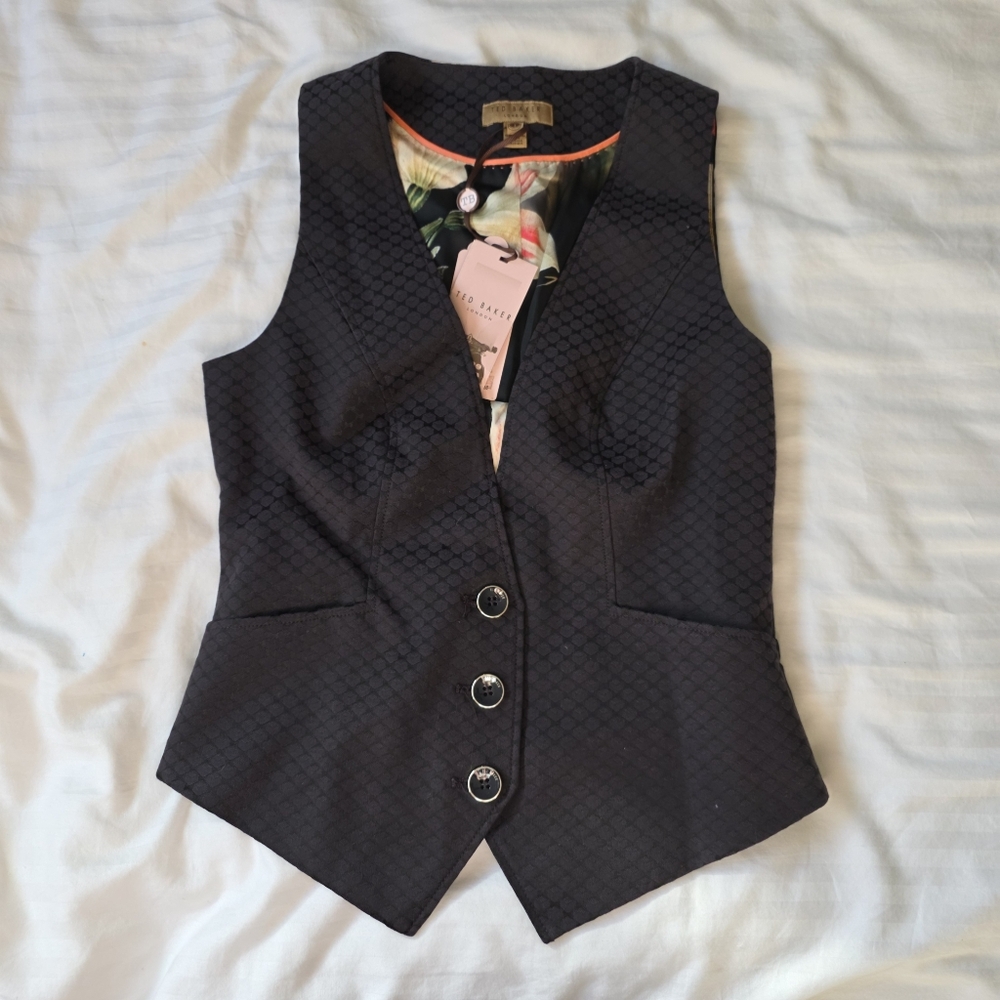 🍒NWT🍒 TED BAKER TUXEDO VEST